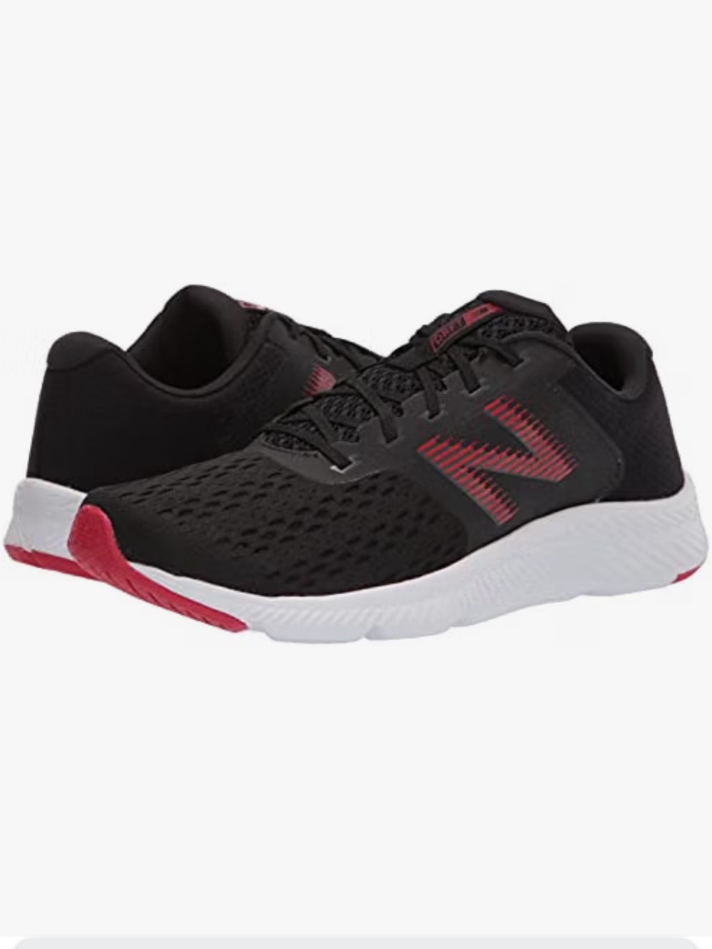 New Balance Men’s Black & Red Athletic Running Sneakers